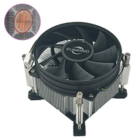 Ventilateur de refroidissement CPU PMW pour Intel Socket 1156 1155 1151 1150 1700 Intel, faible bruit, haute vitesse avec dissipateur thermique, ventilateur de refroidissement 12V DC