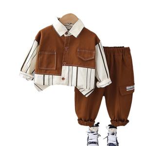 Costumes pour bébé garçon Printemps et automne 1-5 ans Chemises pour enfants Culottes en coton Ensemble deux pièces pour bébé Vêtements pour enfants - Product Image 1