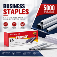 Agrafes métalliques Premium 13/8, 5000 pièces par boîte, durables, antirouille, surface lisse, pour pistolets à agrafes, fournitures de bureau, commande en gros