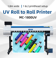 Imprimante grand format pour étiquettes 1,8 m, traceur numérique UV jet d'encre rouleau à rouleau haute vitesse à encre éco-solvant
