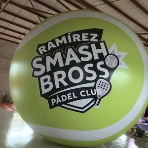 ลูกเทนนิสเป่าลม PVC ขนาด 2 เมตร 3 เมตร แบบสุญญากาศ ลูกเทนนิสจัมโบ้เป่าลมขนาดใหญ่สำหรับตกแต่ง ลูกแพเดิลเป่าลมพร้อมไฟ LED - Product Image 2