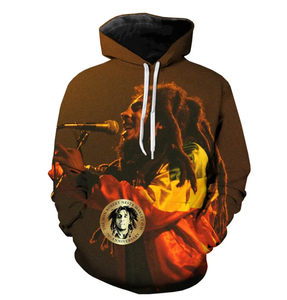 Sweat-shirt à capuche surdimensionné imprimé 3d rappeur <span class=keywords><strong>Bob</strong></span> Marley impression numérique sweat-shirt unisexe sur l'ensemble imprimé Oem Odm - Product Image 3
