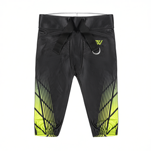 Wholesale Custom 7-Pad Integrated Short Football Pants <b>Compression</b> Adult Sewn-In EVA Foam Padded Breathable Quick Dry Game - Product Image 1