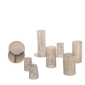 Filter Core 3 5 8 10 mm Hole Diameter Stainless Steel Spot Welded Perforated Filter tube For Filtration