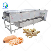 OCEAN Machine à laver les fruits mécanique Petite brosse à tomates dattes Machine à laver les légumes à racines propres Machine à laver les pommes de terre