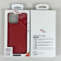 Boîte d'expédition en carton ondulé personnalisée, boîte en papier métallisé, emballage pour étui de téléphone avec boîte à crochet et style tiroir, adapté pour iPhone Coque