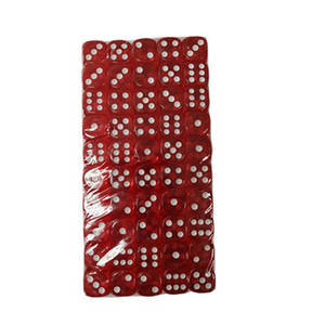 Оптовая продажа, 16 мм игральные кости d6, круглые угловые прозрачные красные игральные кости с белой точкой, профессиональные пользовательские - Product Image 5