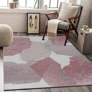 Tapis rectangulaire rétro résistant aux taches pour salon, chambre, bureau, entrée, balcon SBT - Product Image 4