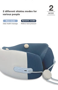 Masajeador de almohada de cuello de viaje con calefacción ajustable DARIUS, almohada de soporte de espuma viscoelástica portátil en forma de U con diseño ergonómico - Product Image 2