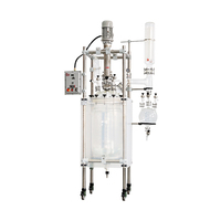 Réacteur en verre automatique à échelle laboratoire avec moteur et cuve sous pression, plaque de déflecteur personnalisable pour une productivité élevée