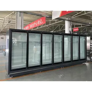 Merchandising Puerta de vidrio Refrigeradores/Enfriadores Tienda Merchandising Refrigeración
