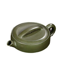 Buatan tangan Yixing Pot teh tanah liat ungu tambang mentah Zisha Hu 200 ml warna hijau Hanwa Hu menyesuaikan Logo