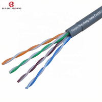 Câble réseau UTP CAT5 PE/HDPE à conducteur solide en PVC, prix usine, 100 Impedances