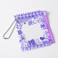 Sac à bonbons créatif imprimé anime pour événements Kpop, sac à bonbons, pendentif shaker, pochette zippée imprimée anime, porte-clés en acrylique