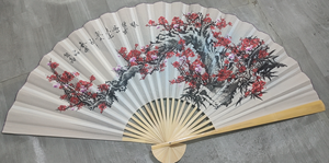 Custom Logo Bamboe Handventilator Hoge Premium Promotie Opvouwbare Ventilator Chinese Stijl Woonkamer Achtergrond Muur Grote Hangende Ventilator - Product Image 6