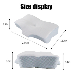 Fabriek Groothandel Polyester Anti-Snurken Vlinder Traagschuim Kussen Met Gebreid Ontwerp Voor Hotel & Verpleegkundige Gebruik Nek Ontspannen - Product Image 6