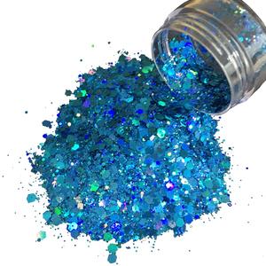 Glitter Colorido Chunky para Corpo, Rosto e Olhos, 8 Gramas, Popular em 2024, Bolsa de Glitters Cosméticos para Decoração de Natal e Festa à Fantasia - Product Image 3