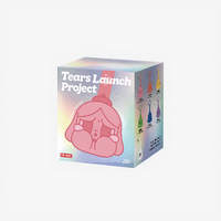 100% Original pour le projet Tears Launch et la série Crying Again, Boîte mystère de porte-clés pendentif en peluche PVC