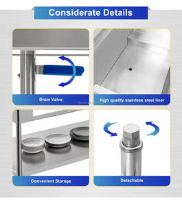 Catering Equipment Stainless Steel Buffet Bain Marie <b>Food</b> <b>Warmer</b> <b>Electric</b> Steam Heater Table Glass Guard Energy Saving Mode - Product Image 5