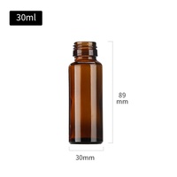 Bouteilles en verre médicales bon marché 30ml 50ml 100ml Bouteille de sirop contre la toux Bouteille de sirop avec couvercle