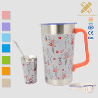 Conteneur isotherme sous vide en acier inoxydable de grande capacité 40 oz, bouteille isotherme pour café, bière, camping