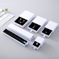 A1 Mini Carton Coulissant Papier Bijoux Boîte Cadeau Caja De Joyeria Boucle D'oreille Anneau Collier Bracelet Boîte Tiroir Bijoux Boîte D'emballage