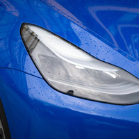 WRAPMASTER Film de voiture 1.52*17m Super brillant PET Liner Macaron Gemstone Bleu Véhicule Wraps UV Preuve PVC Voiture Vinyle Wrap Roll