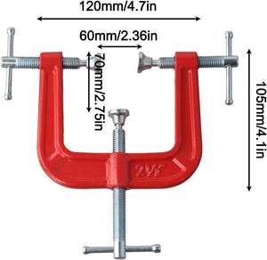 KHC Heavy Duty Three Lug Ductile Iron Industrial Grade C <b>Clamps</b> for Assembly with 1 Year Warranty Customizable ODM/OEM - Product Image 3