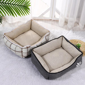 Оптовая продажа, дешевая водонепроницаемая, с защитой от жевания, большая моющаяся ортопедическая кровать для собак, роскошный диван-кровать для домашних животных - Product Image 2