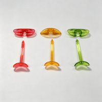 Seringue COP 1 ml à clarté verreuse, kit personnalisable avec tige et butée de couleur pour sérum de soin premium