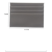 Porte-cartes en cuir PU mince avec 6 fentes pour cartes Porte-cartes Visa Carte d'identité Porte-monnaie pour filles Portefeuille fin pour femmes