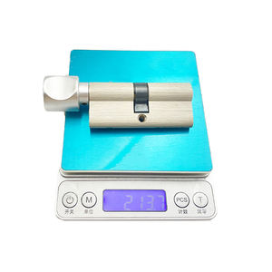 Serrure à double cylindre en laiton de qualité supérieure Wellone, longueur 64 mm, à pêne unique, anti-perçage, norme ANSI <span class=keywords><strong>2</strong></span>, chromé brillant - Product Image 5