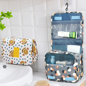 Travel Toiletry <b>Bag</b> <b>Hanging</b> <b>Storage</b> <b>Bag</b> 33x15x85cm Three Layer Fabric Bathroom Organizer With Hook For Toiletries - Product Image 1