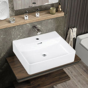 מודרני חרסינה באיכות גבוהה אבן פורצלן לשטוף את הכיור בעבודת יד עבור בתי מלון בעיצוב רחצה אמנותי - Product Image 5