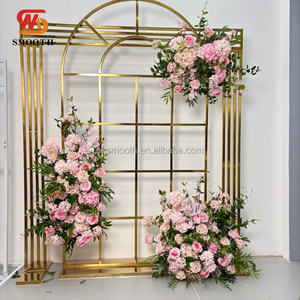 Nouvelle Conception Lisse de Chemin de Table en Fleurs Artificielles – Rangée de Roses Roses pour Décoration de Mariage, Centre de Table et Allée - Product Image 2