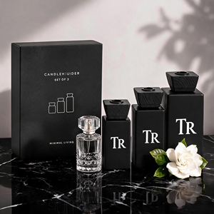 Luxury Minimalist Matte Black Scented Jar <b>Reed</b> <b>Diffuser</b> Set For Modern Home Decor Wholesale Private Label Premium Realistic Gift - Product Image 4