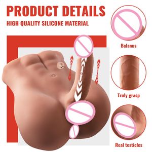 Мужская секс-кукла для женщин с 7,1in Телескопический огромный фаллоимитатор секс-куклы для мужчин с плотным анальным мастурбатором секс-игрушка для гей-пары - Product Image 3