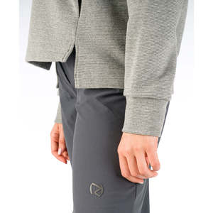 Felpa con cappuccio in pile BORMIDA per donna mezza Zip con motivo a lettera ricamata taglia unica - Product Image 4