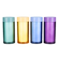 Flacon capsule en plastique PS coloré de 60 ml, 80 ml, 100 ml, 120 ml, conteneur pour produits de santé solides, flacon vide pour médicaments