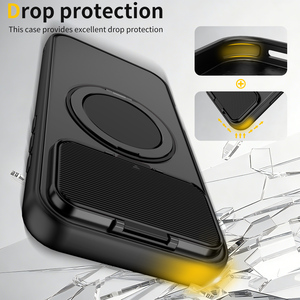 Custodia OMEVE <span class=keywords><strong>per</strong></span> iPhone 17 Pro Max, 16 Plus, 15 con Anello di Supporto e Copri Fotocamera, Compatibile con Accessori Magnetici, Antiurto - Product Image 2