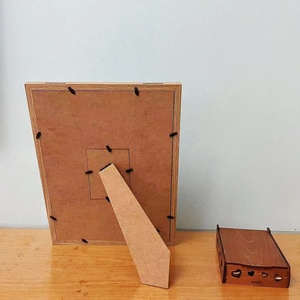 Nhà máy trên bán gỗ màu đám cưới của khách cuốn sách thay thế Drop Top khung với trái tim cho đám cưới lễ kỷ niệm - Product Image 5