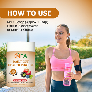 Polvo de Alta Calidad para la Salud Intestinal Diaria con L-Glutamina, Detox, Probióticos, Sabor a Bayas Mixtas - Product Image 4