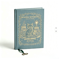Carnet de lecture A5 à couverture rigide, journal personnalisé avec impression dorée, journal intime pour les amoureux des livres