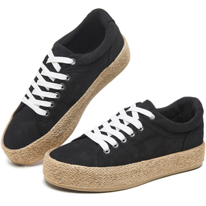 2025 nouveaux Styles vente chaude léger confort toile mode hommes et dames à lacets <span class=keywords><strong>Espadrilles</strong></span> chaussures été automne en gros - Product Image 2