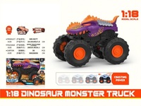 Camioneta Monstruo RC de Inercia 1:18, Camioneta Todoterreno de Plástico para Escalar, Juguetes de Animales, Camioneta Toro, Modelos de Vehículos de Fricción, Edades 5-13, Unisex