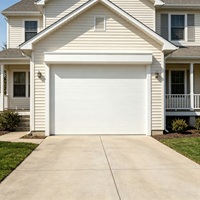 Porte de garage en alliage d'aluminium pour villa/maison avec 80 lames en mousse PU double couche de type 80, rideau lumineux de sécurité et airbag