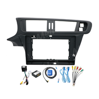 Kit d'accessoires intérieurs Meihua, cadre de façade pour autoradio Android Auto 10 pouces pour CITROEN C-QUATRE C3-XR 2010-2015, noir mat