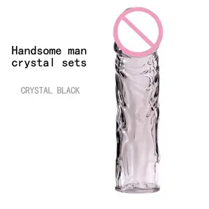 Wholesale Penis Extensions Condom Dick Sleeve Male Massager Sex Toys for Couples