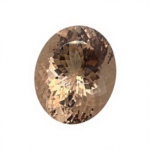 Piedra Preciosa de Morganita Natural, Corte Ovalado de 15x17.50 mm, Color Durazno, Piedra Suelta Genuina para Joyería, Piedra Preciosa Rara - Product Image 1