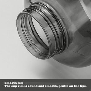 Durable Sports <b>Kettle</b> Transparent Body 1700ml Straw Water Bottle Custom Print with Small MOQ - Product Image 4